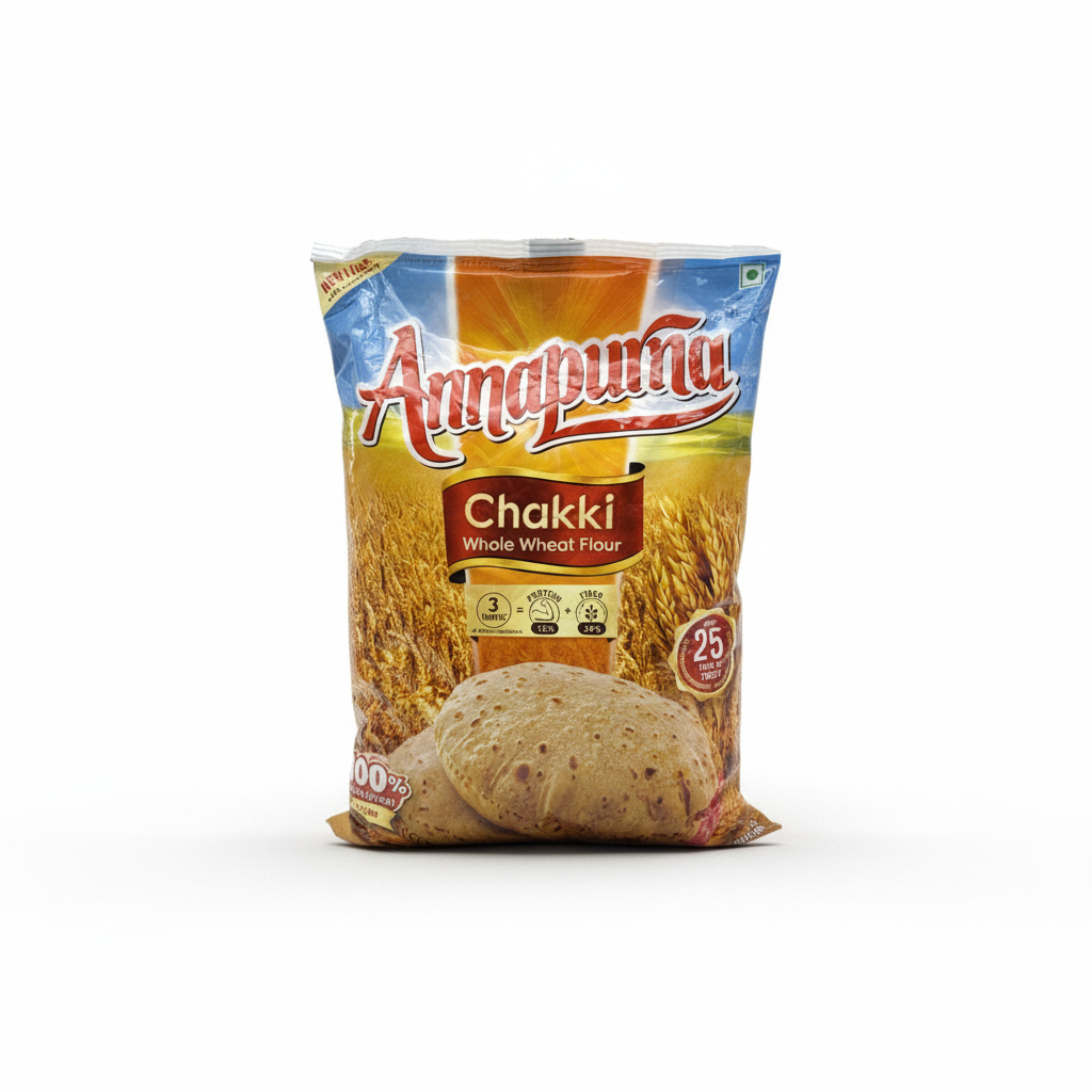 Annapurna Chakki Whole Wheat Flour | 1kg