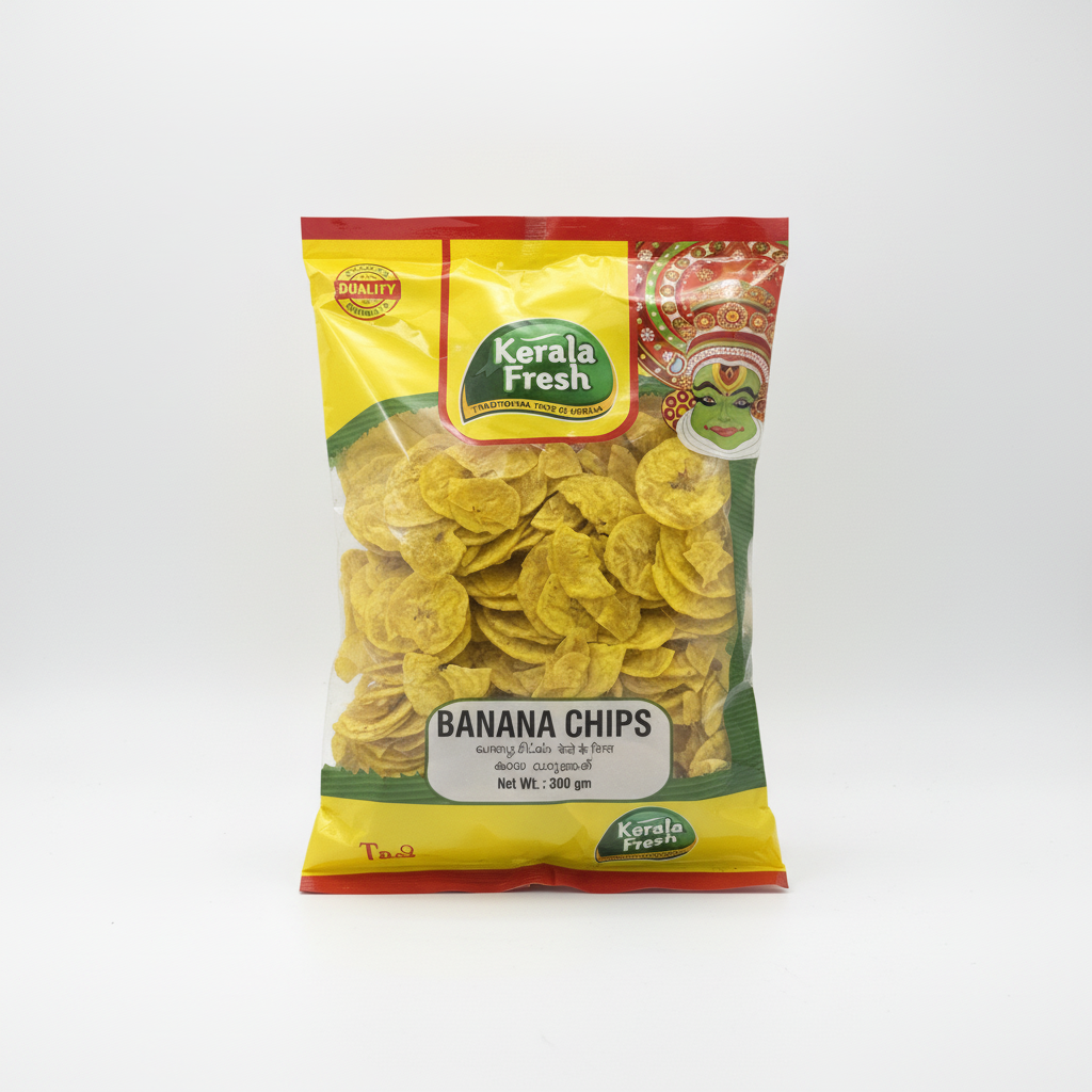 Kerala Fresh Banana Chips | 300g Authentic Nendran Pack
