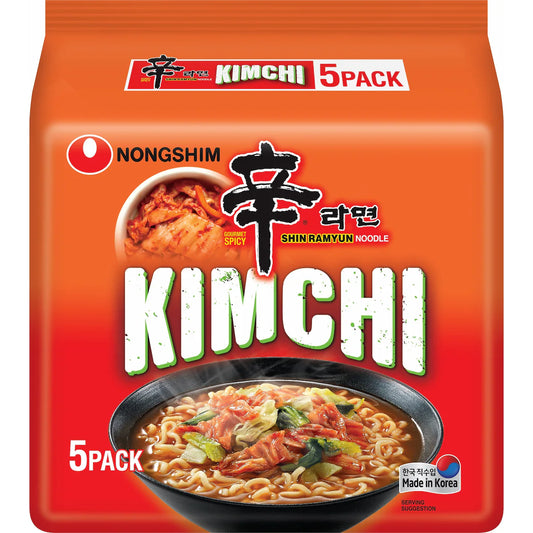 Nongshim Shin Ramyun Kimchi | 120g x 5 Packs