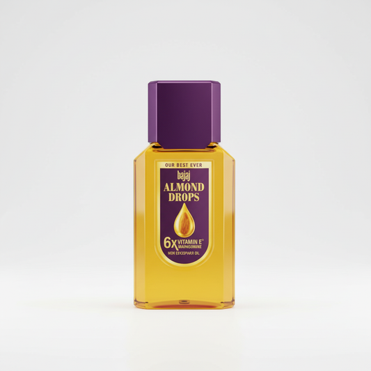 Bajaj Almond Drops Hair Oil | 190ml Non-Sticky Formula