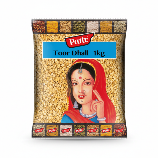 Pattu Toor Dhal (Split Pigeon Peas) | 1kg Premium Pack
